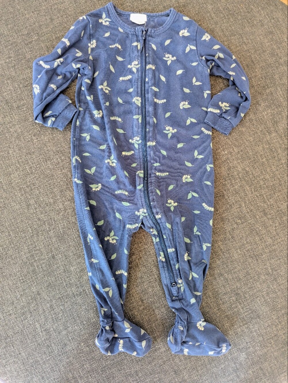 3/$20 Petit Lem Caterpillar Print Sleeper